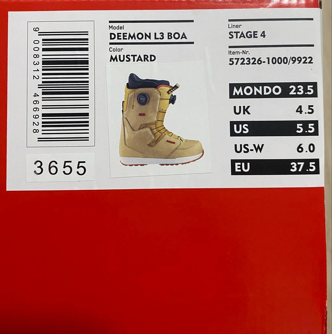 スノーボード Deeluxe Deemon L3 BOA 23.5cm