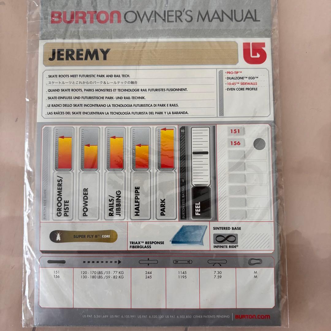 BURTON JEREMY 156cm スノーボード
