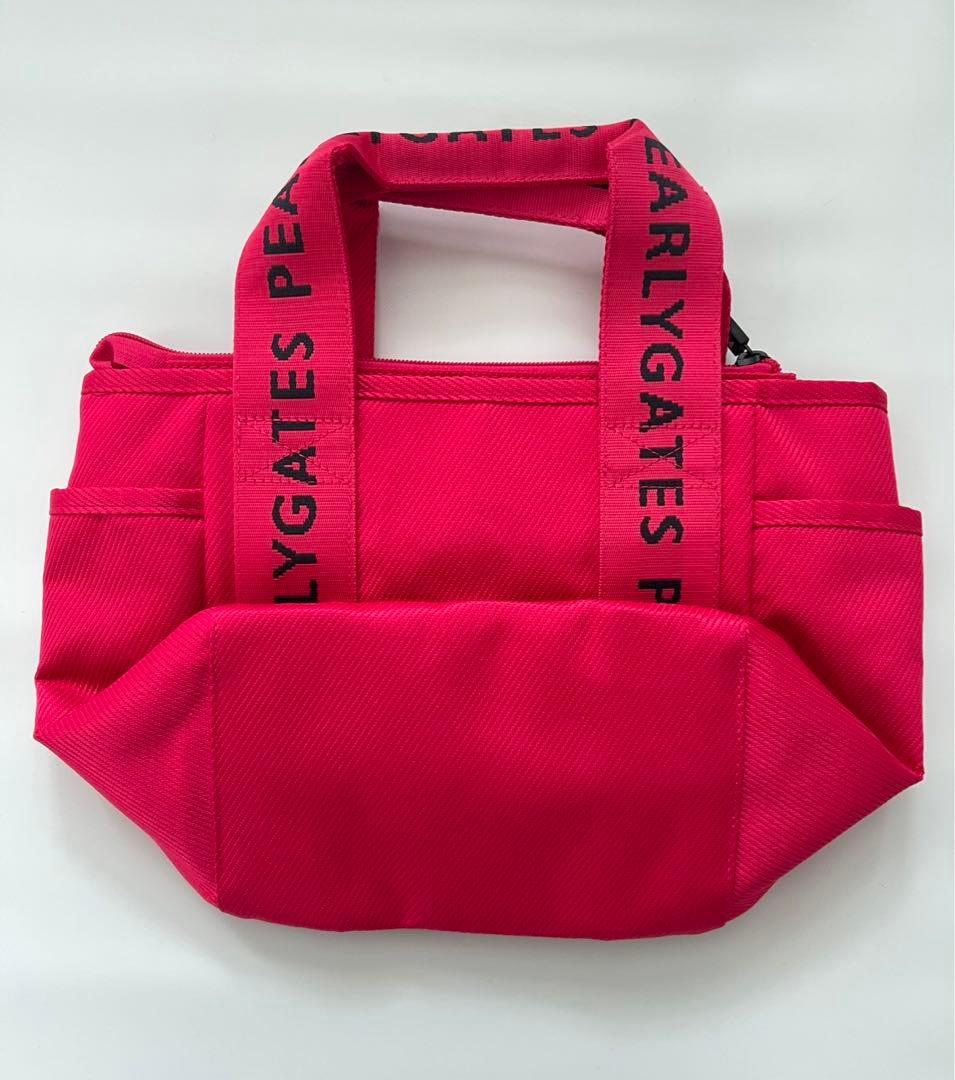 PEARLY GATES ピンク トートバッグ　カートバッグ　ラウンドバッグ