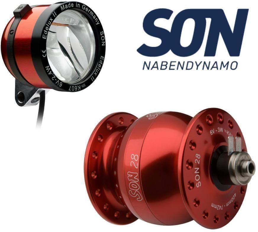 SON EdeluxII SON28 赤 ダイナモ ライト セット
