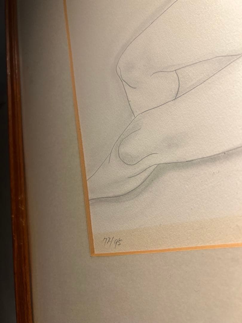 加山又造　【裸婦】　lithograph 限定95