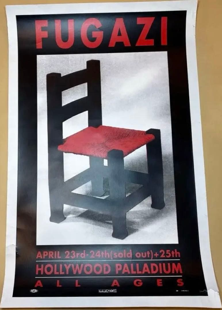 TAZ タズ FUGAZI シルクスクリーンポスター