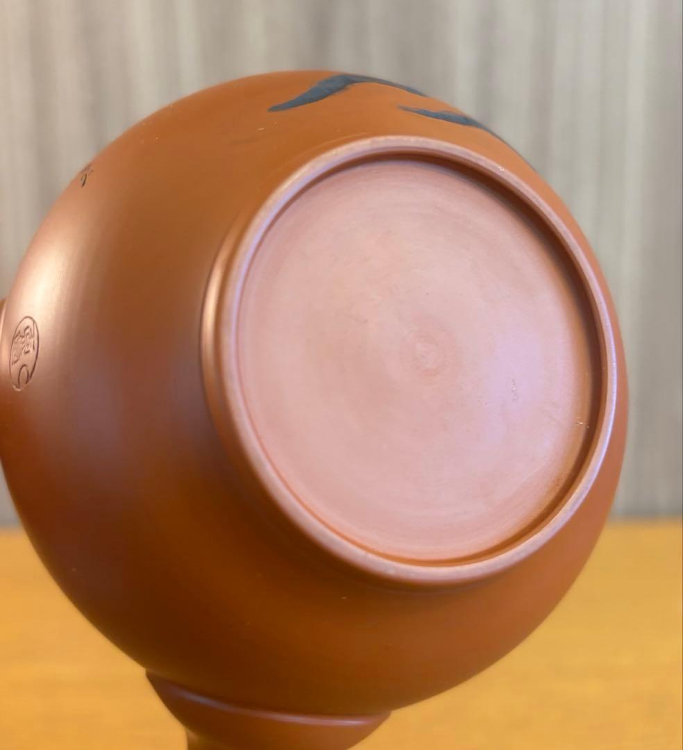 吉川雪堂造、常滑焼　朱泥　急須　茶道具　茶器