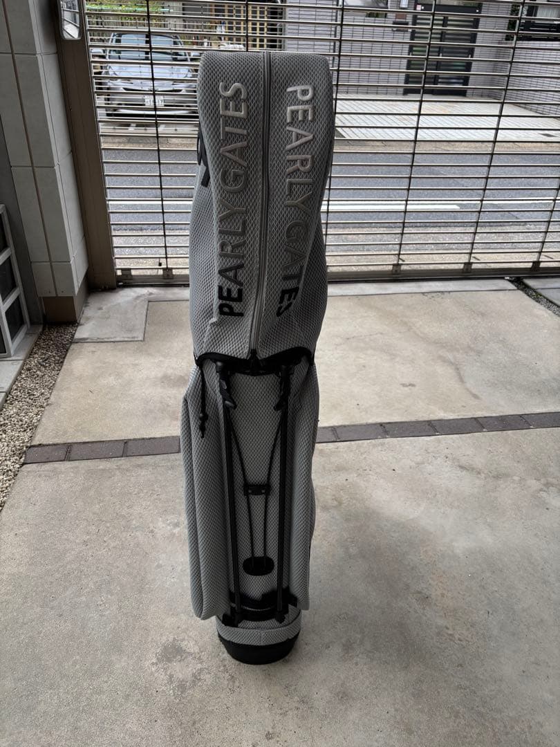 PEARLY GATES メッシュキャディバッグ グレー