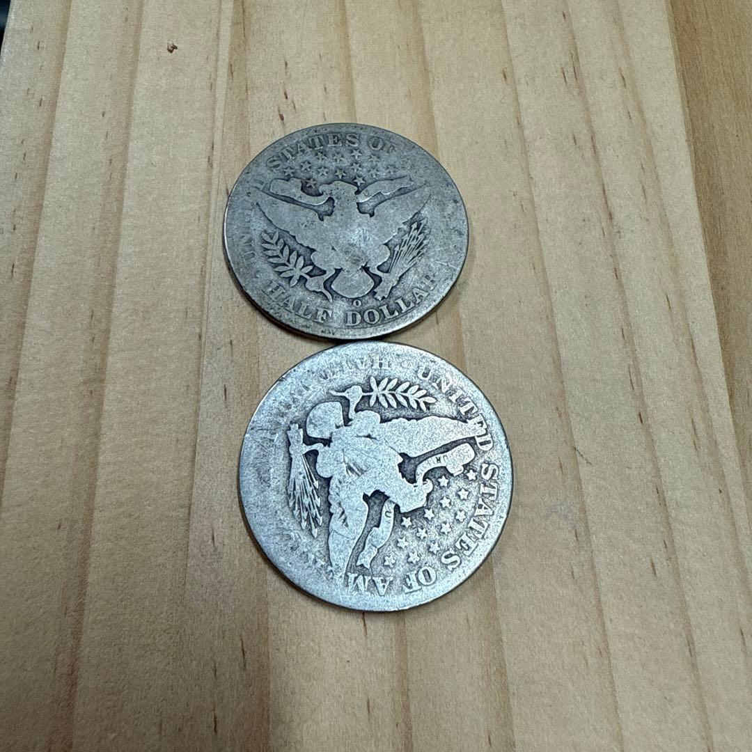 バーバー銀貨 1905年 2枚セット