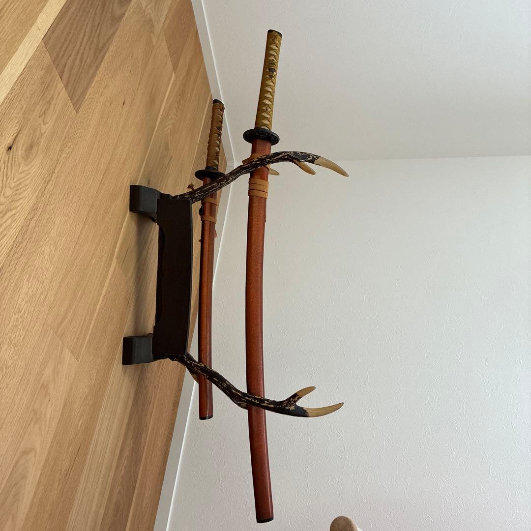 模造刀2本セット スタンド付き