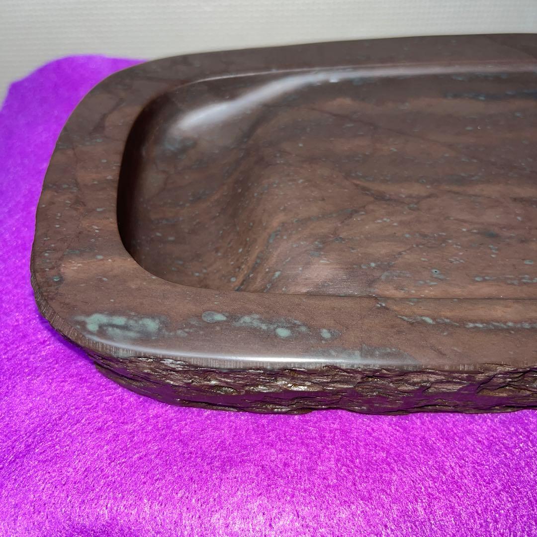 ⭕️赤間紫金硯　新品美品　希少　170cm 自然硯　伝統工藝士　下井昭竜山