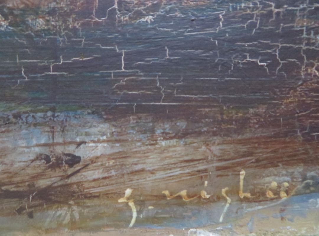 ◆   西井義晃　「北イタリア風景」　油彩P10号　自由美術協会　◆