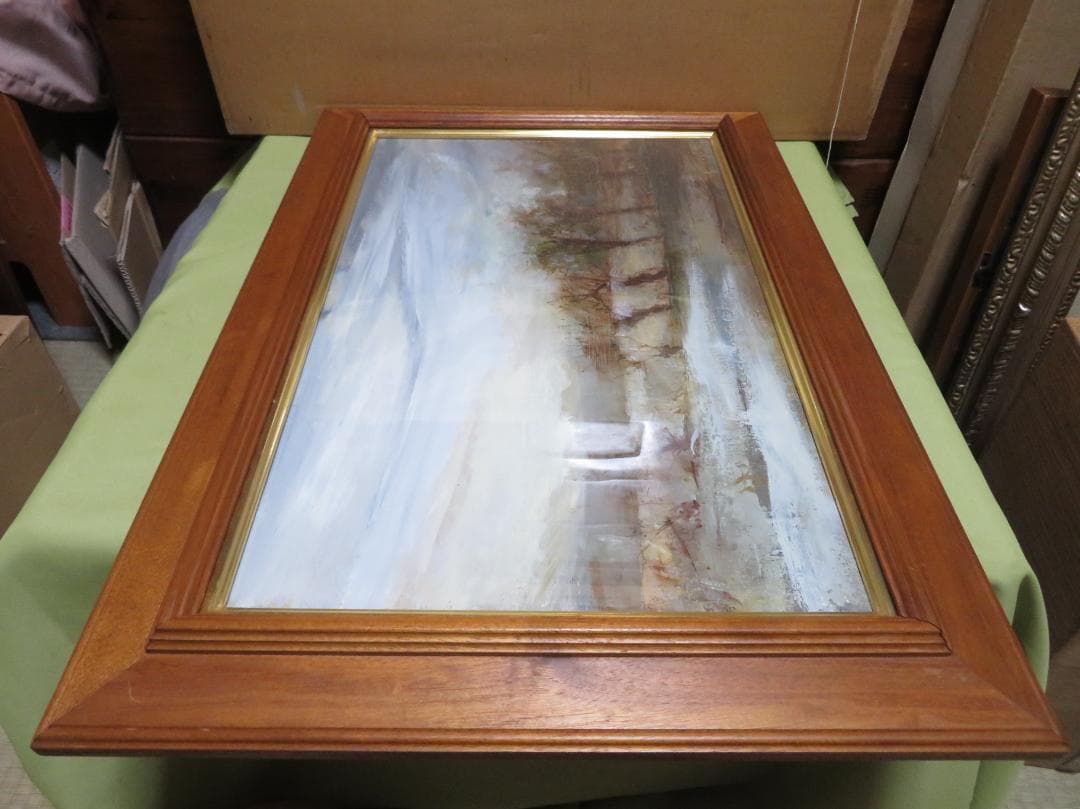 ◆   西井義晃　「北イタリア風景」　油彩P10号　自由美術協会　◆