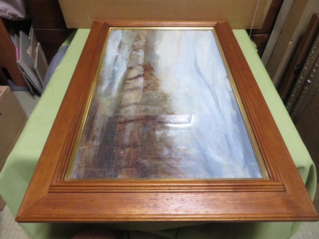 ◆   西井義晃　「北イタリア風景」　油彩P10号　自由美術協会　◆