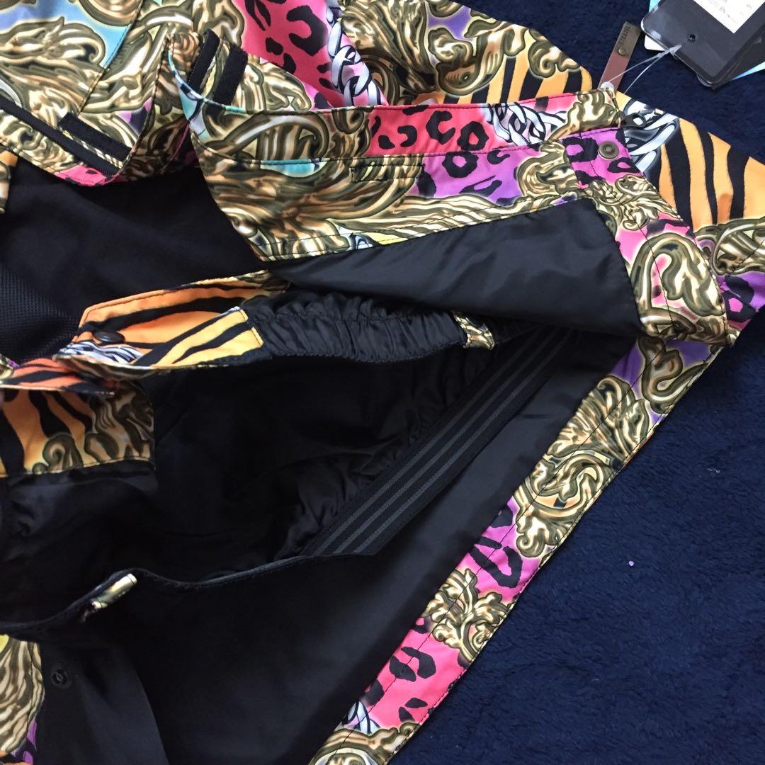 ★定価3.4万★高機能♪女性 M ハイブランド風 鎖柄 スノーボードウェア