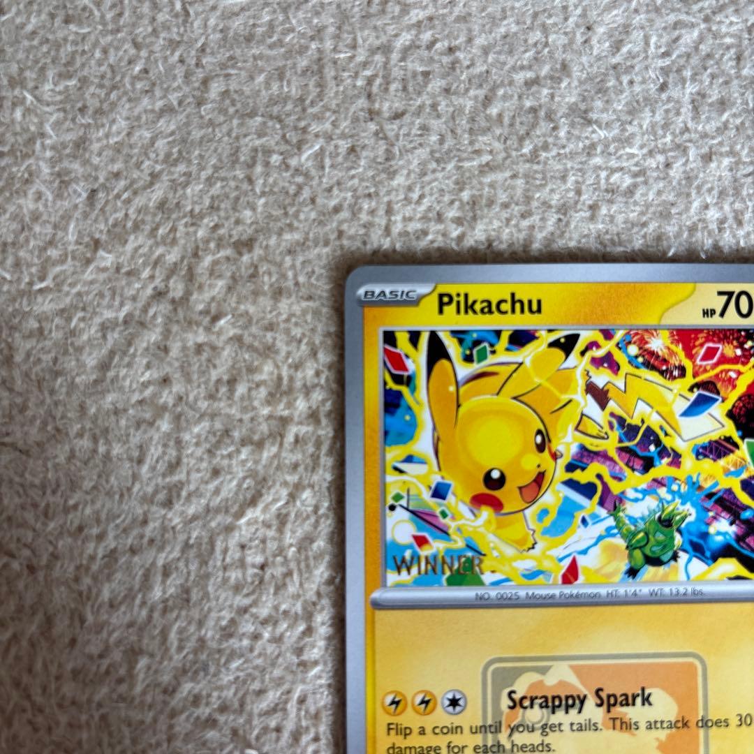 ピカチュウ WCS2025 winner プロモ スタンプ　アナハイム