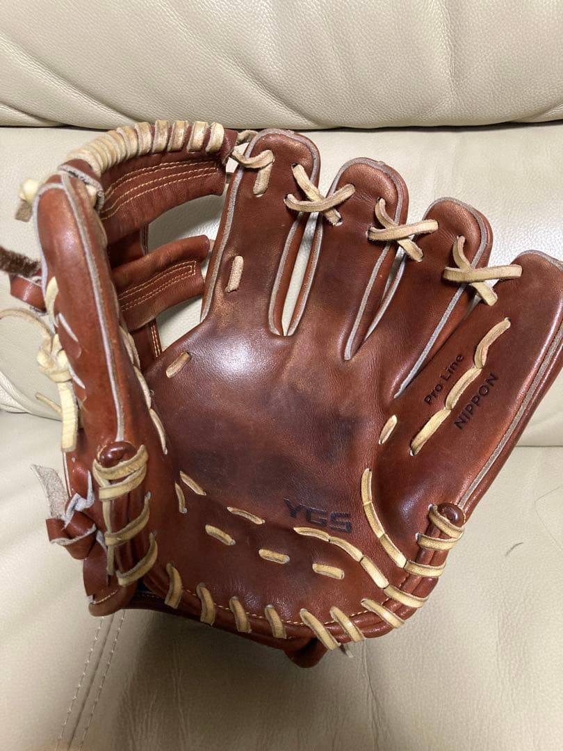 YGS 山本グラブスタジオ 硬式グローブ ブラウン 右投げ用　約28cm日本製