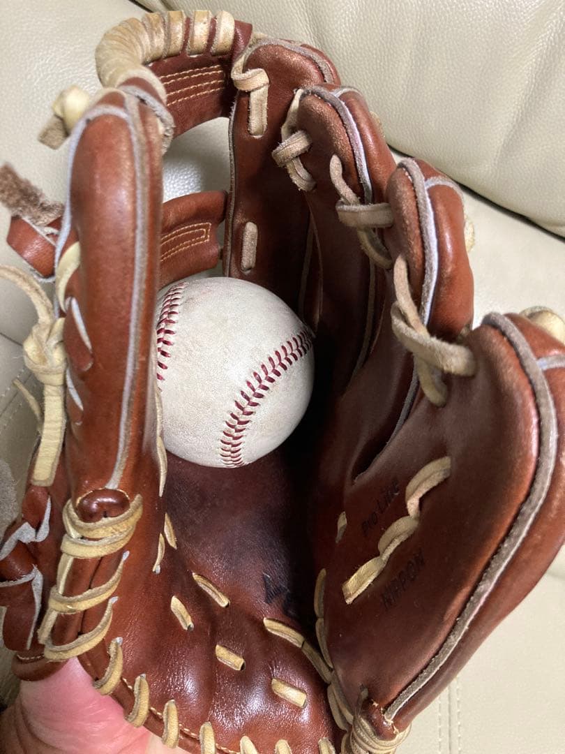 YGS 山本グラブスタジオ 硬式グローブ ブラウン 右投げ用　約28cm日本製