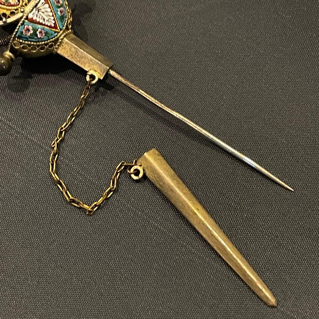 アンティーク ソードピン ブローチ