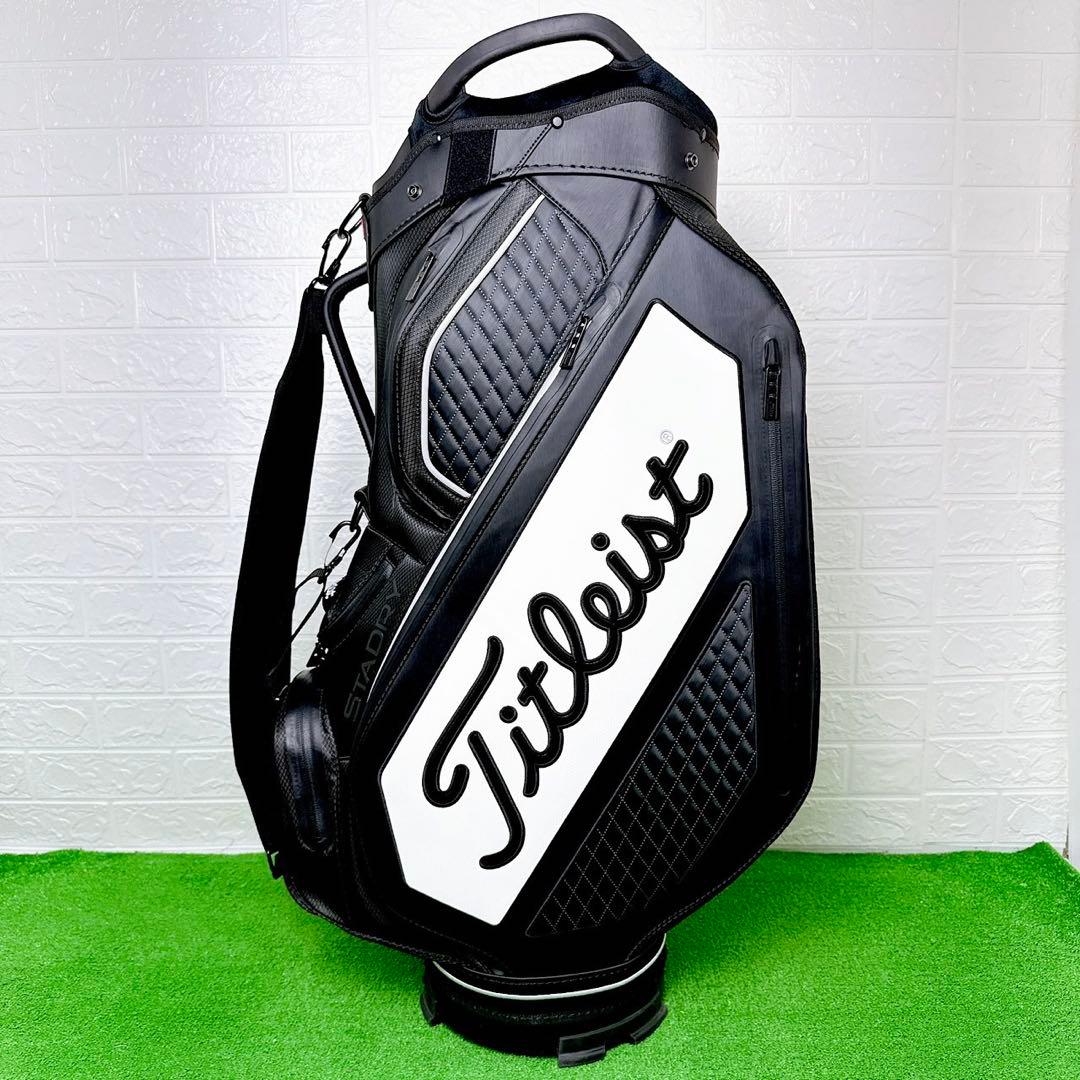 美品☆タイトリスト プレミアム キャディバッグ 2023年 ツアーモデル 防水