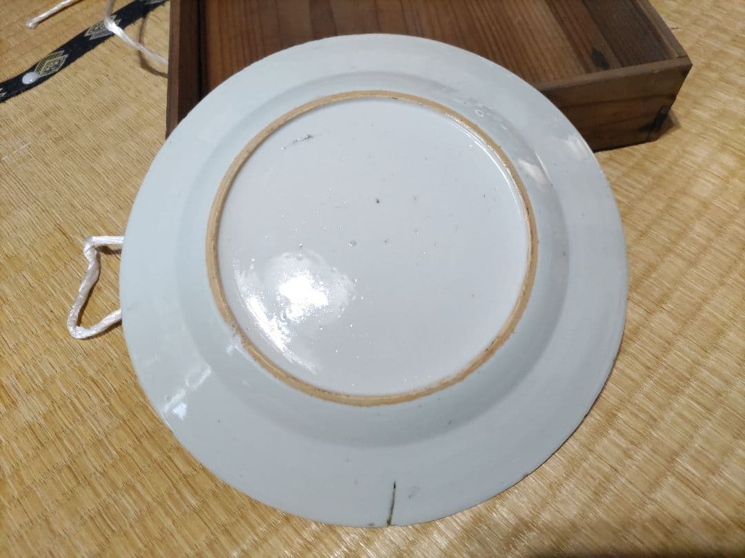 珍！　新渡　チャイニーズ　8寸皿　伊万里・古染付・デルフト写し　中国製