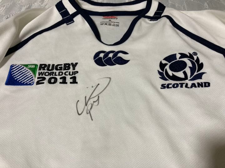 (2回使用)ラグビースコットランド2011 worldcupパターソンサイン付き