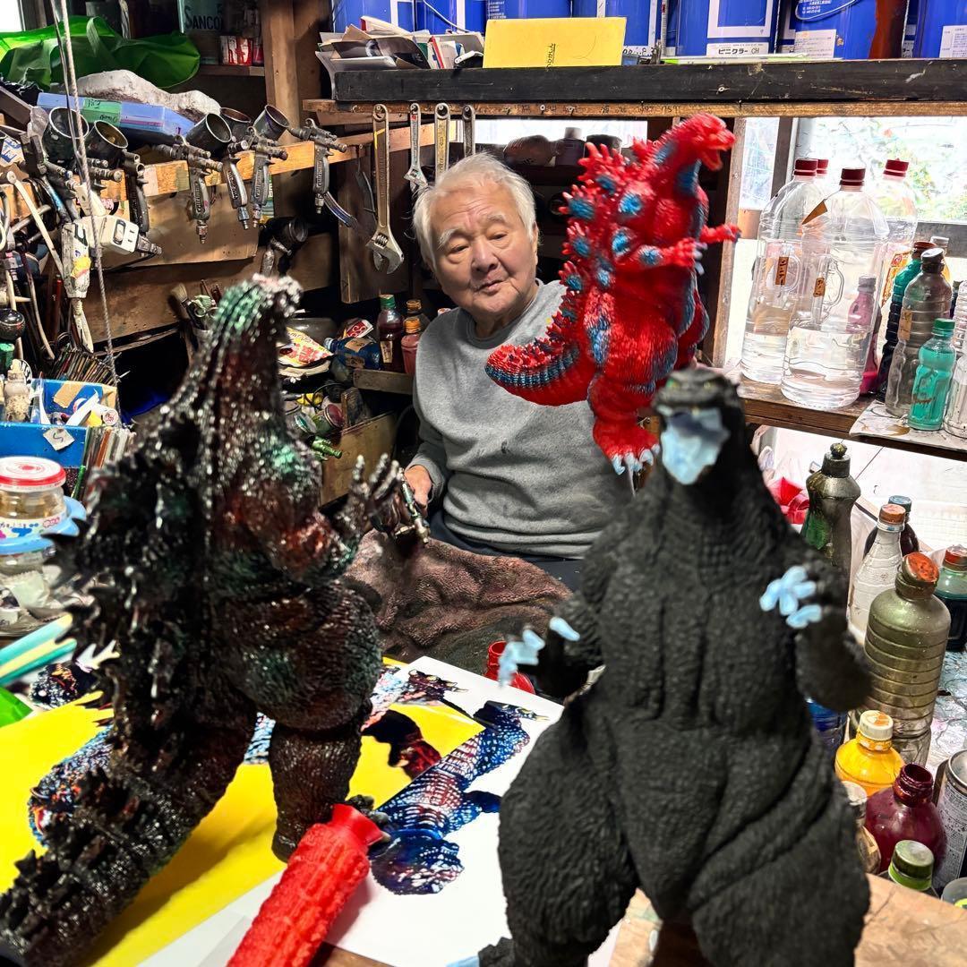 東宝30ｃｍシリーズ ラストシーン ゴジラ グリーンメタ 後藤 彩色所 カスタム