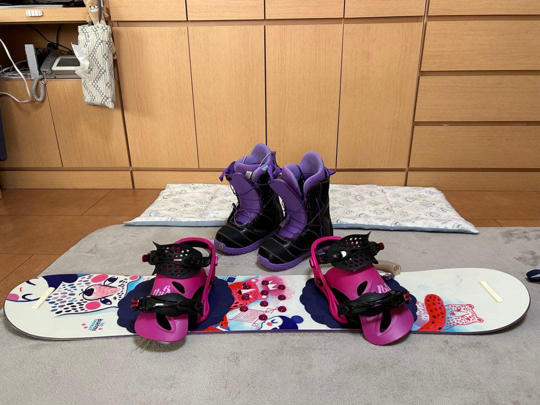 バートン　子ども用スノーボードセット（ブーツ付き）120 超美品