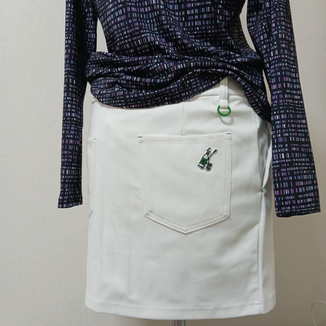 adidasゴルフシャツ×インナー付きスカートsizeL春