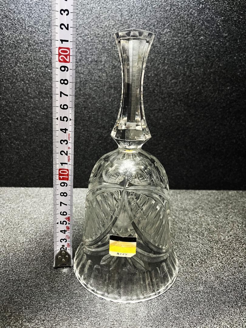 ヴィンテージ　西ドイツ　クリスタル ベル　ハンドベル　インテリア　オブジェ