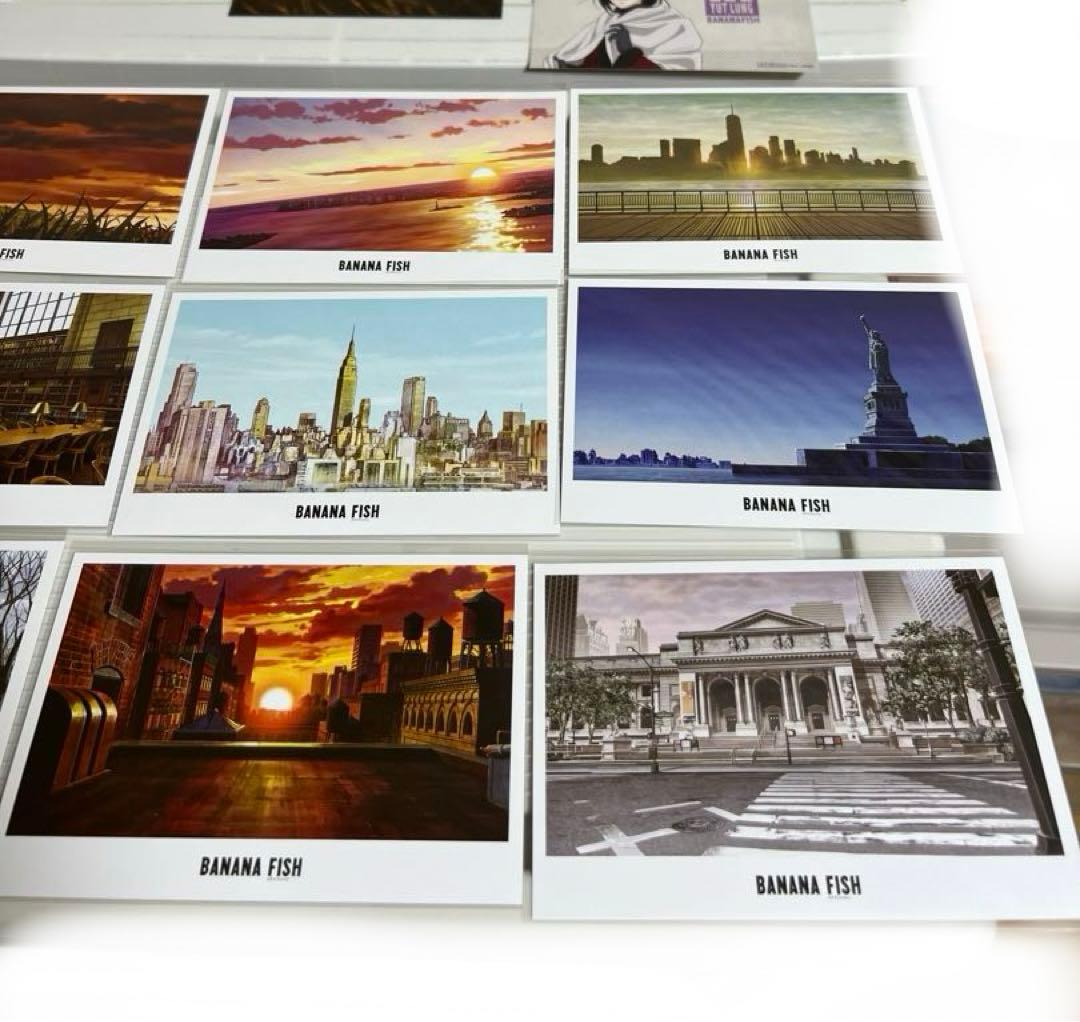 バナナフィッシュ 、原画展 エンディング、美術、コラボカフェのポストカードセット