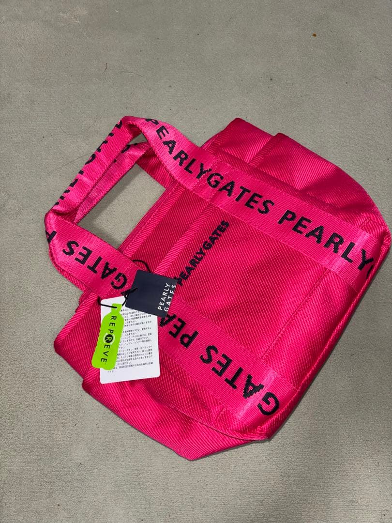 （新品）パーリーゲイツ、カートバッグ、ラウンドバッグ、ピンク色