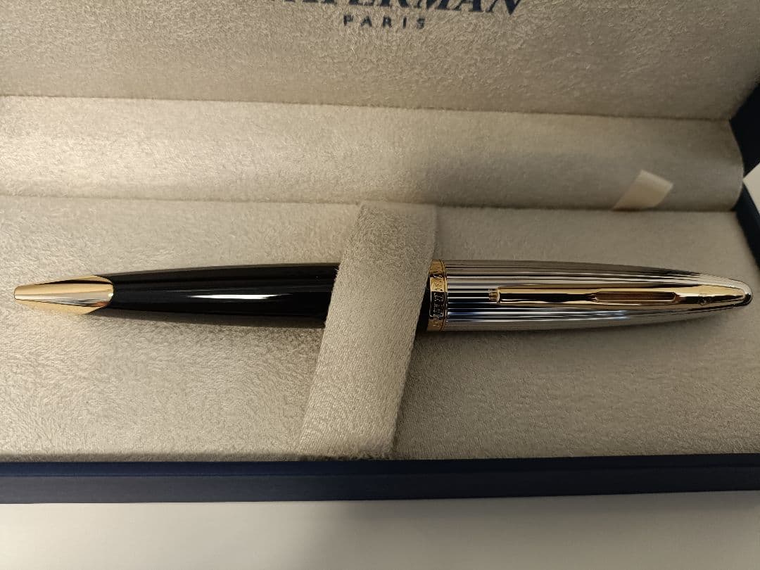 WATERMAN カレン・デラックス ボールペン BK&SV (ウォーターマン)