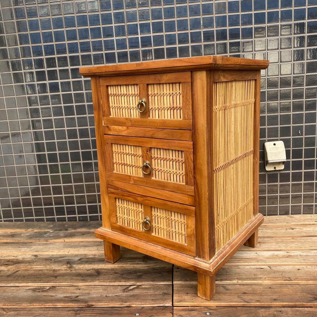 ヴィンテージ バンブーチェスト 収納家具 インテリア 店舗什器