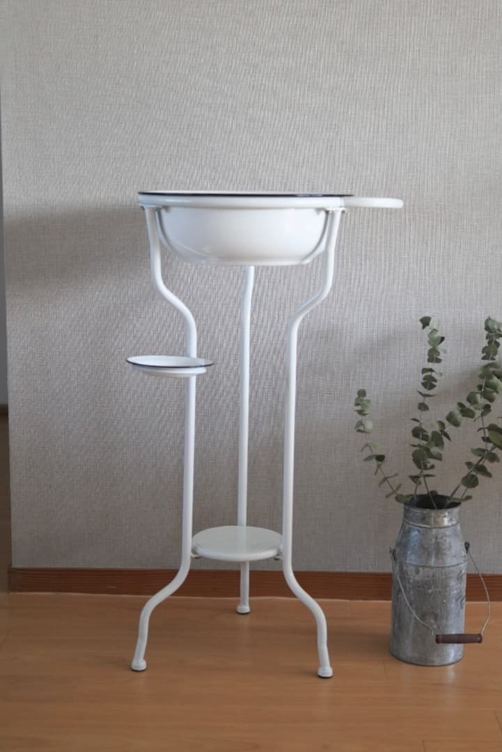 アンティーク　ホーロー製ウォッシュスタンド