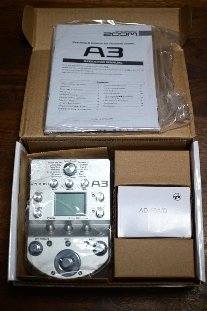 ZOOM A3 プリアンプ＆マルチエフェクター