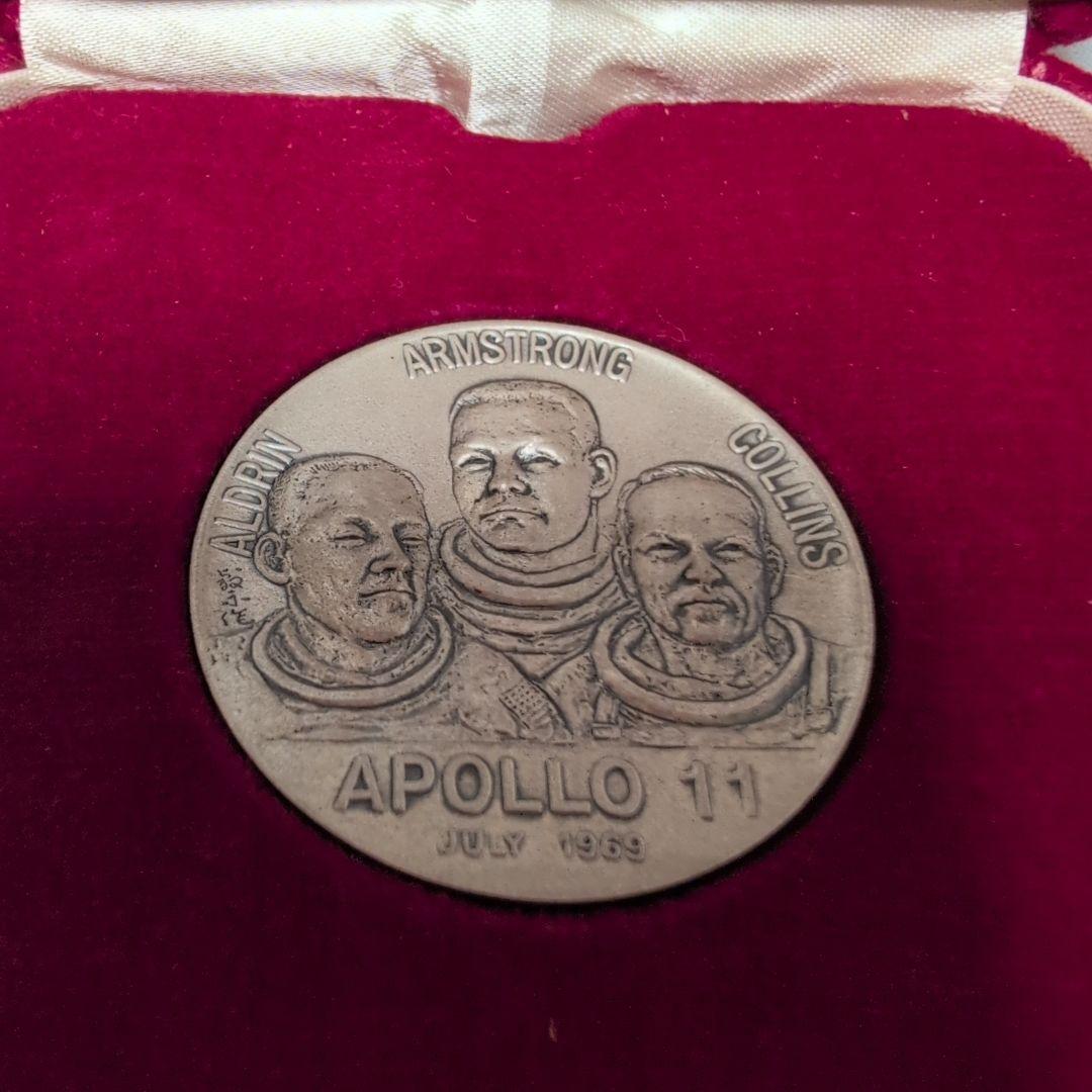 ピュアシルバー アポロ11号メダル 純銀 1969年製