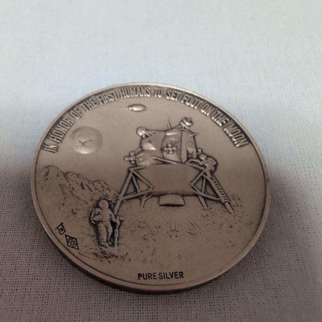 ピュアシルバー アポロ11号メダル 純銀 1969年製