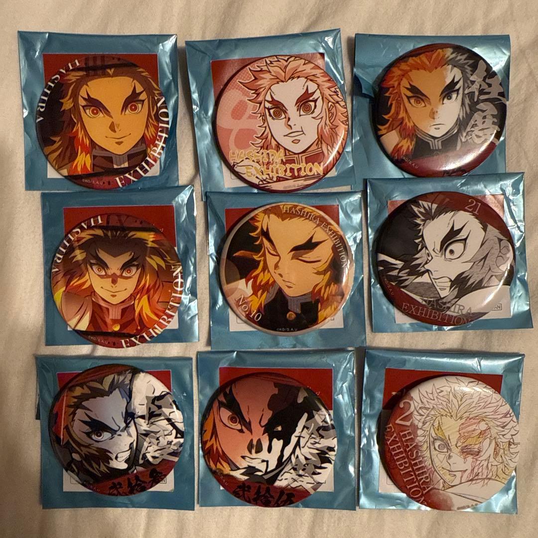 柱展　柱百景「煉獄杏寿郎」〜エモーショナル缶バッジ40〜　9個