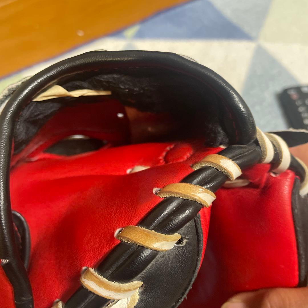 左用‼️プロマーク軟式野球グローブ PCM-4253 赤黒キャッチャーミット