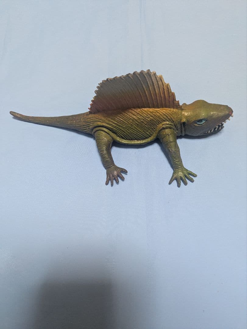 ディメトロドン 恐竜 昔のソフビ フィギュア Made in Hong Kong