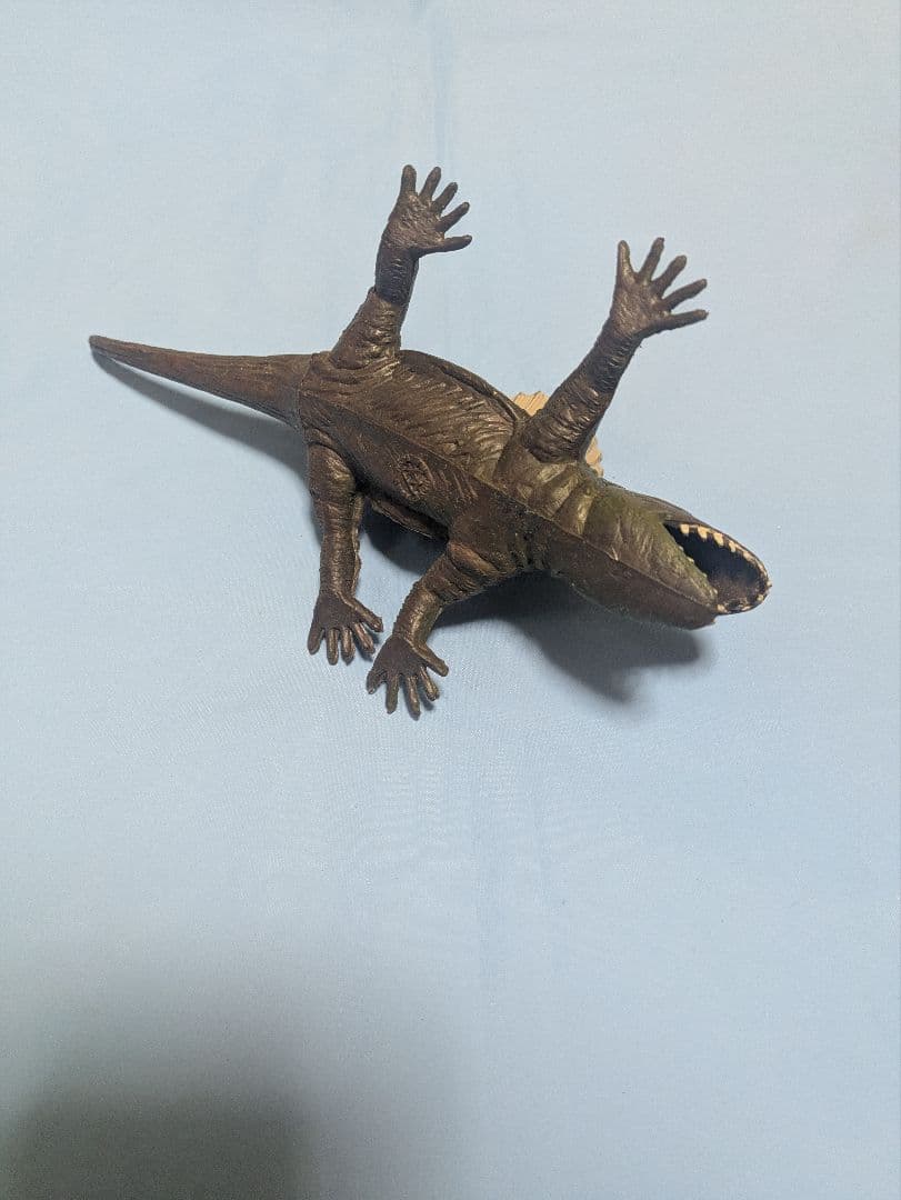 ディメトロドン 恐竜 昔のソフビ フィギュア Made in Hong Kong