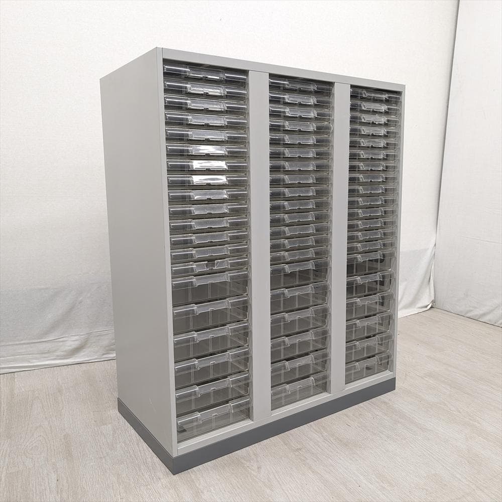 ライオン　3列 20段　レターケース　キャビネット　書類ケース　クリアケース　B