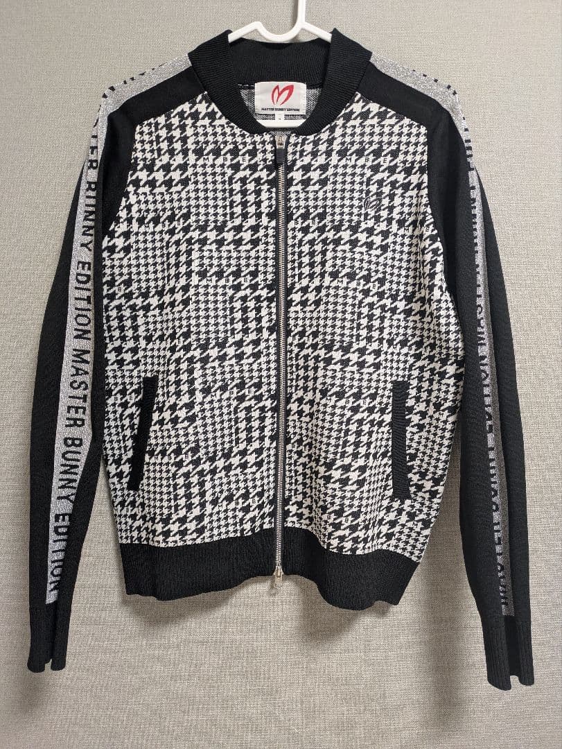 【美品】MASTER BUNNY EDITION 千鳥柄　ニット　ジャケット