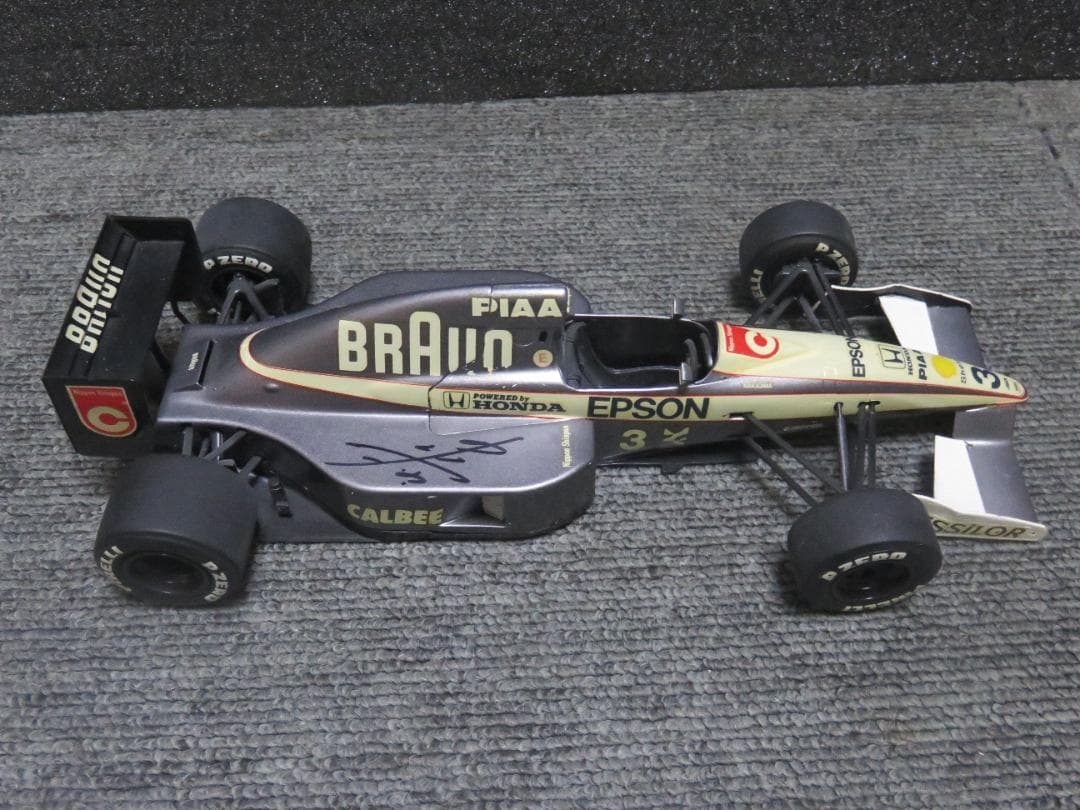 新春特別セール✨超貴重品✨プラモデル中島悟実筆サイン入りF-1ティレルHONDA