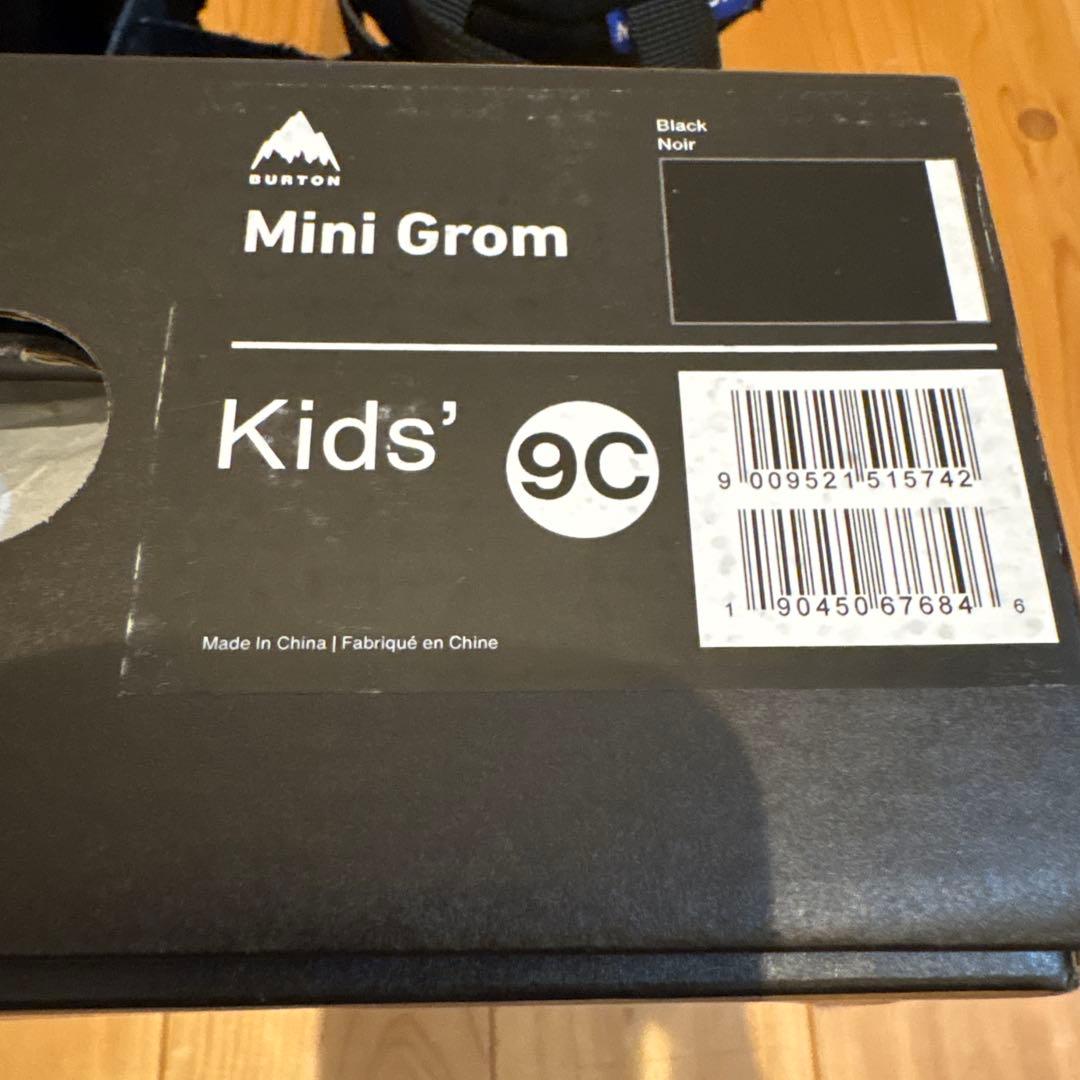 バートンキッズスノーボードブーツminigrom9C15.5cmブラック