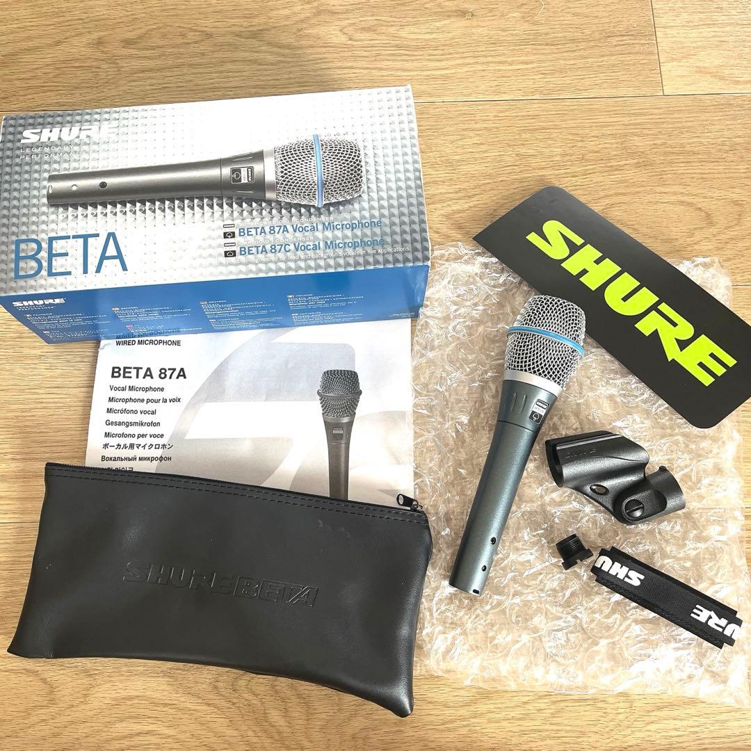 美品SHURE BETA87A ボーカルマイク 正規品