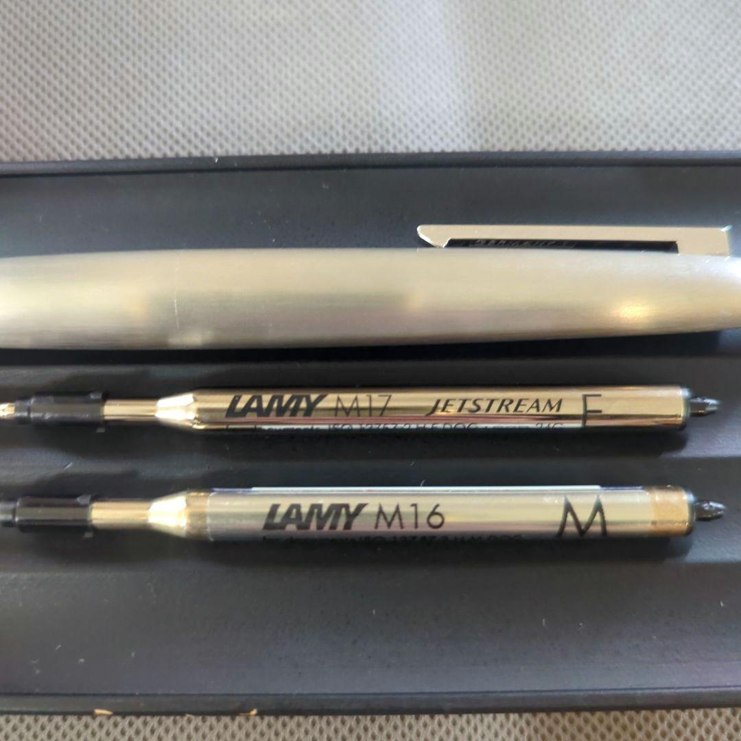 「ラミー2000　プリミエステンレス　ボールペン」ジェットストリームリフィル付