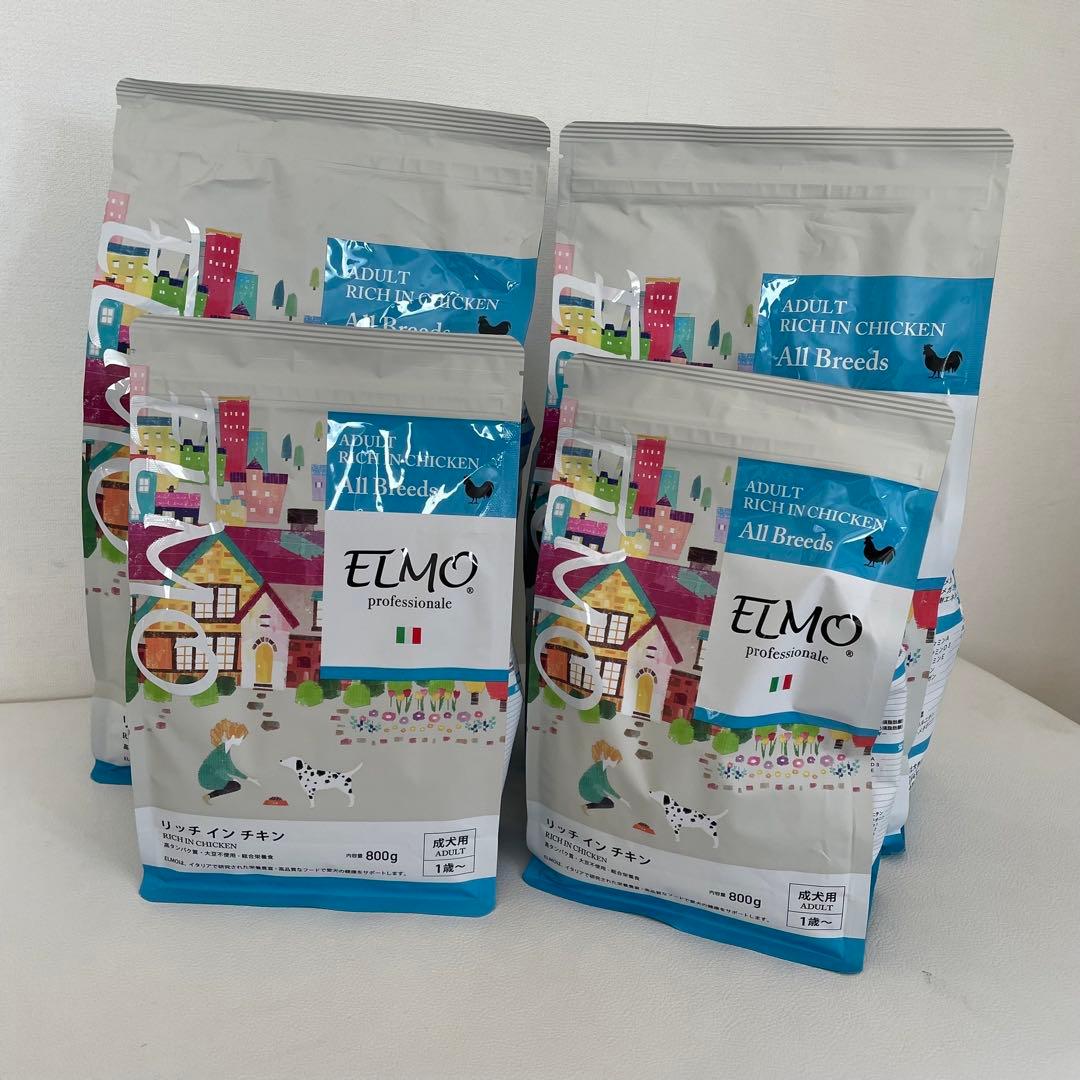 犬ELMO アダルト リッチインチキン4袋 7.6kg