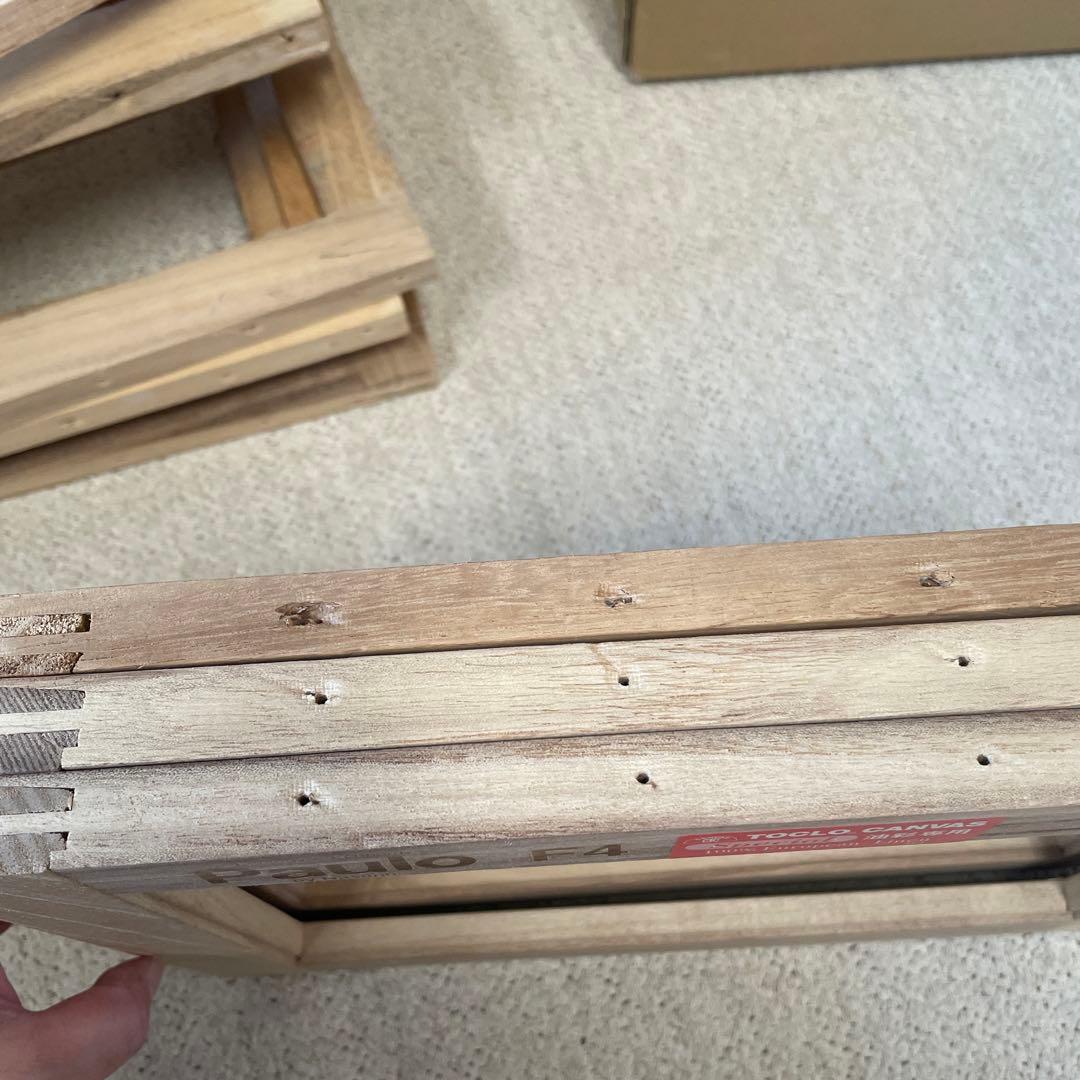 木製キャンバスフレームセット + プライヤー　14点セット