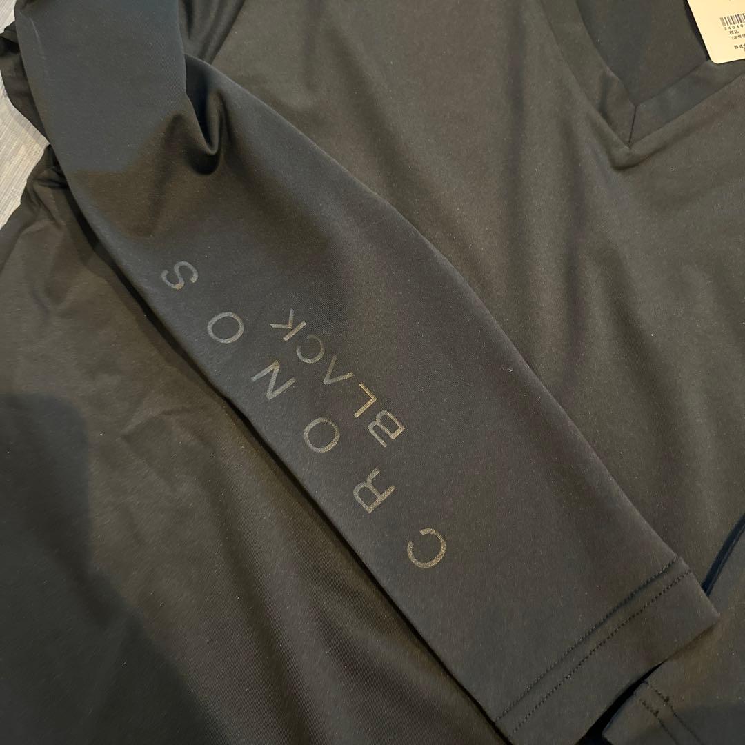 CRONOS BLACK Vネック長袖シャツ 38(M) 黒