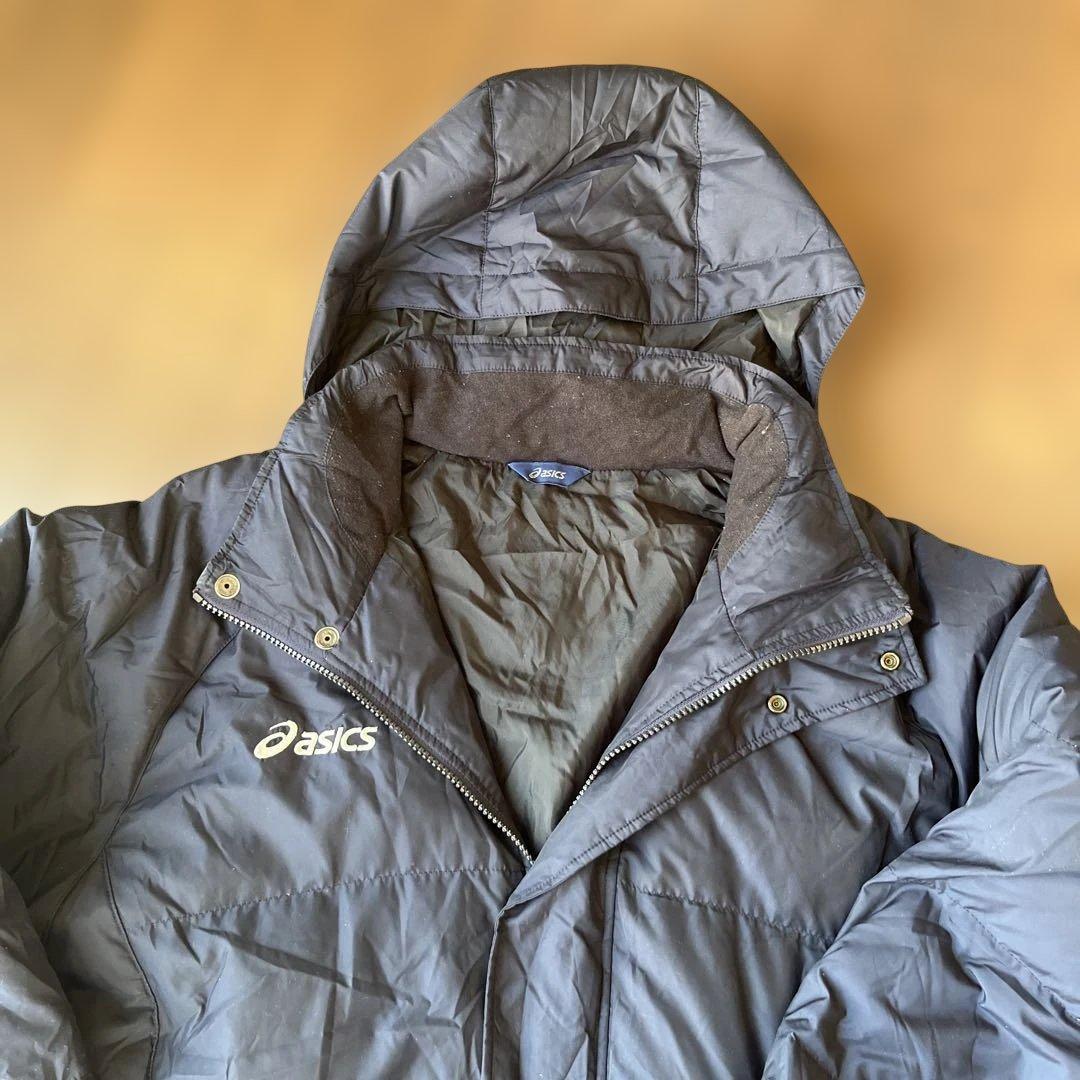 美品asics MENS ダウン&フェザーベンチコート L