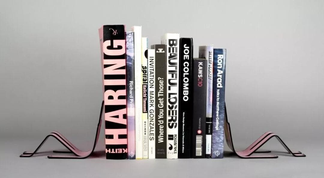 Jean Jullien ブックエンド ピンク Billy stand book