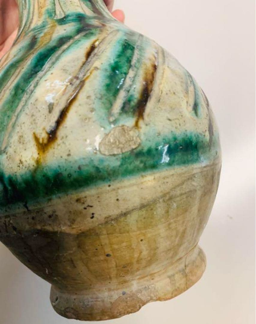 中国遼時代三彩花瓶